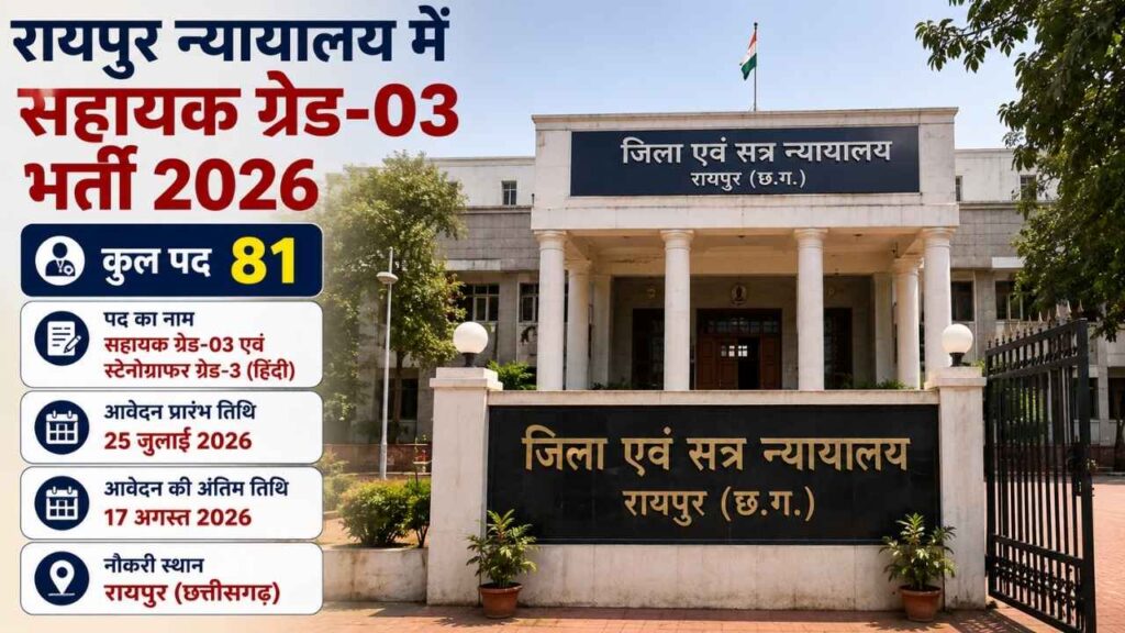 CG Raipur Court Vacancy 2026